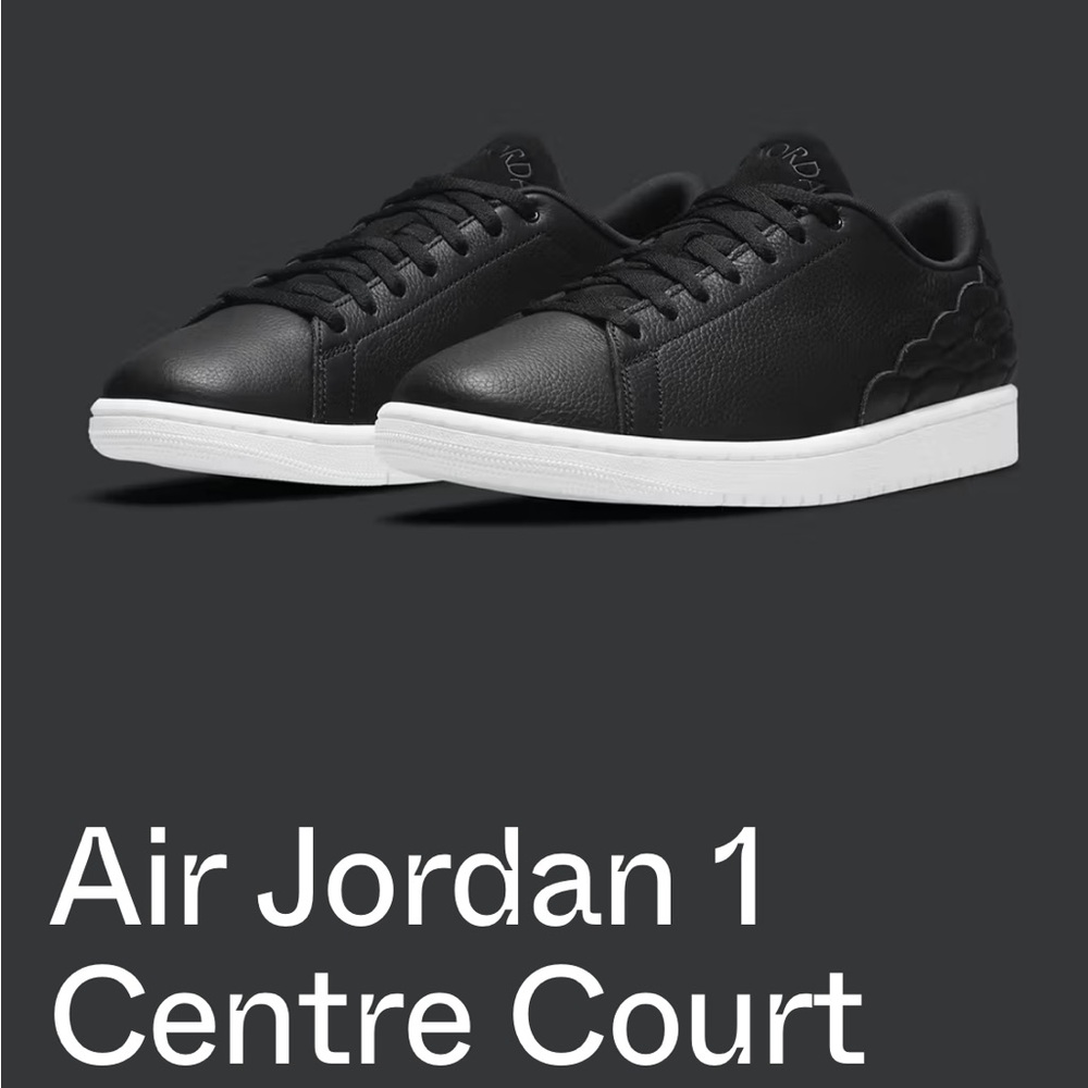 Nike Air Jordan 1 Centre Court Black White Sneakers
